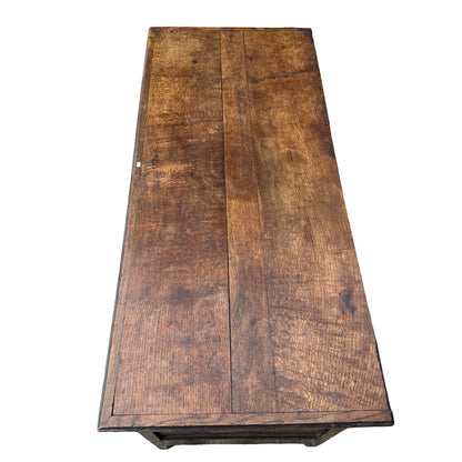 18th Century Carved Oak Mule Chest - Antique Coffer With Drawers