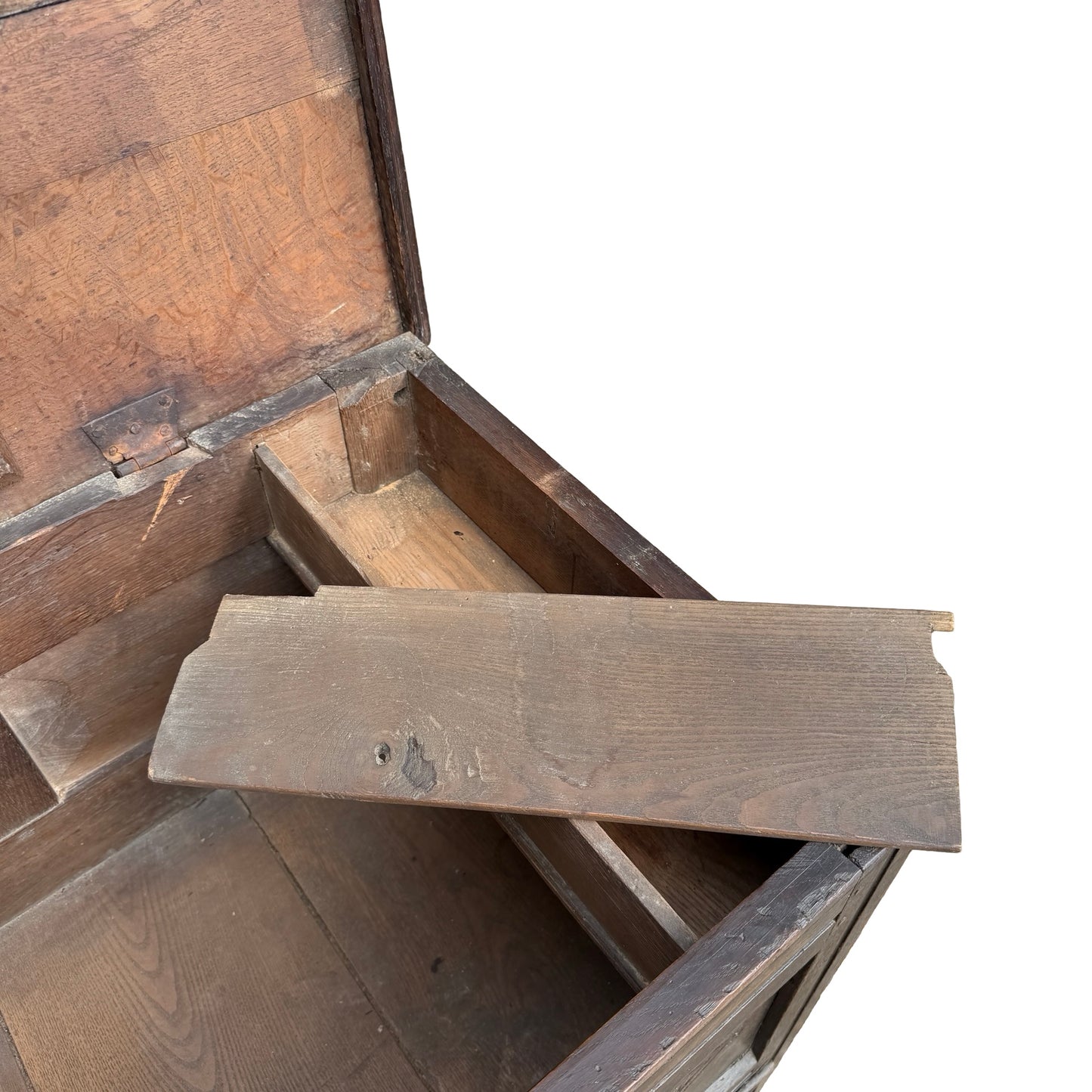 18th Century Carved Oak Mule Chest - Antique Coffer With Drawers