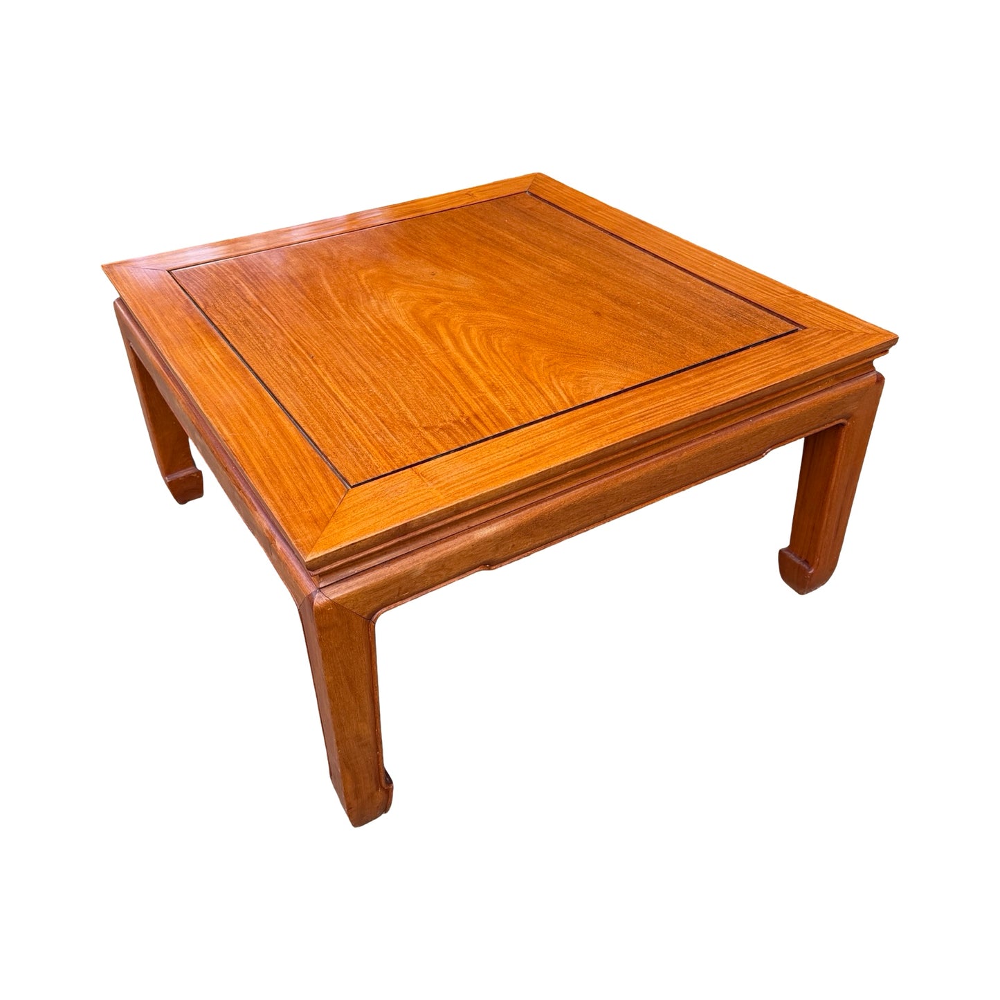 Oriental Square Hardwood Coffee Table - Ming Style Low Table 76cm