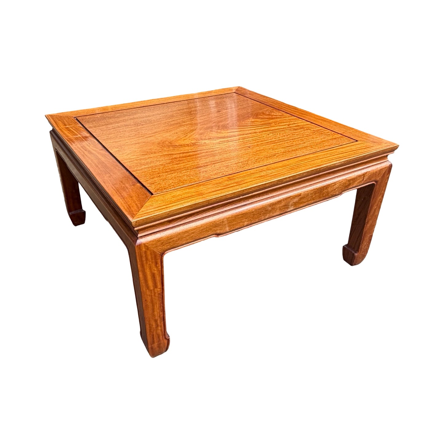 Oriental Square Hardwood Coffee Table - Ming Style Low Table 76cm