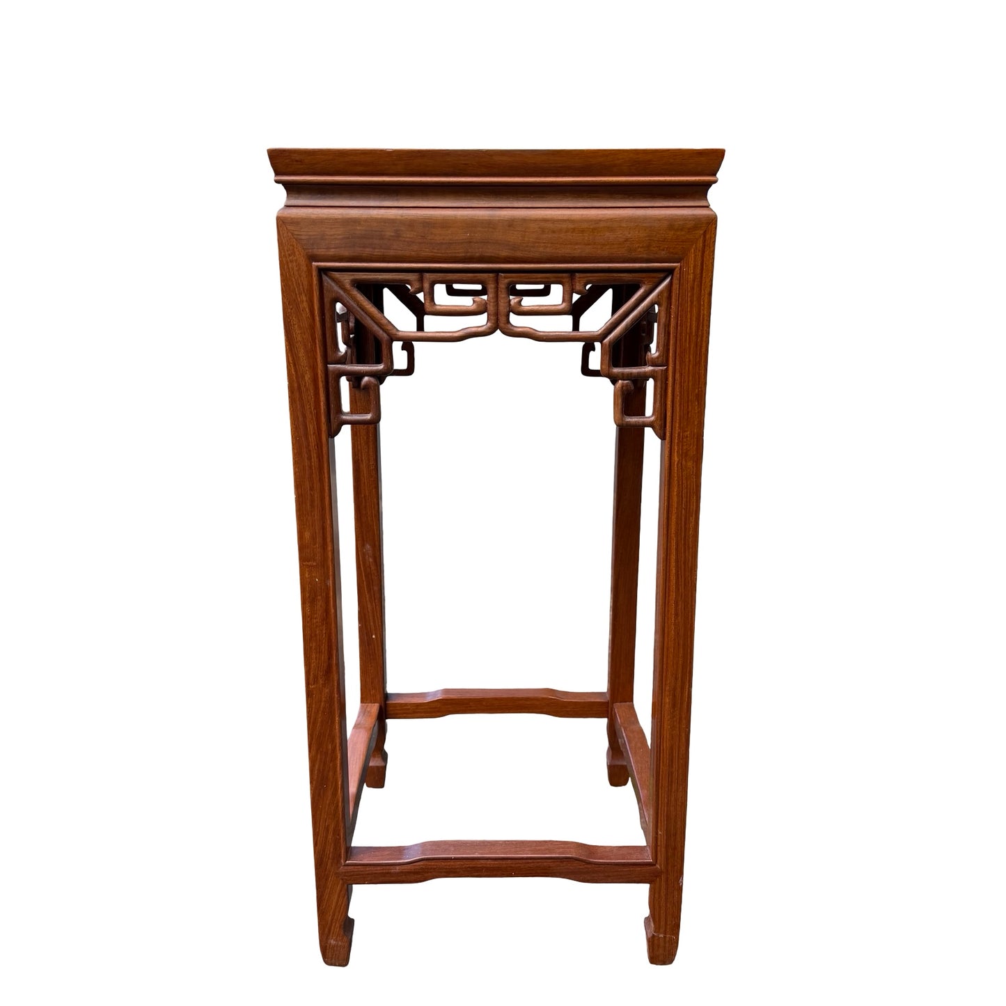 Oriental Tall Hardwood Plant Stand - Ming Style Pedestal Table 82cm