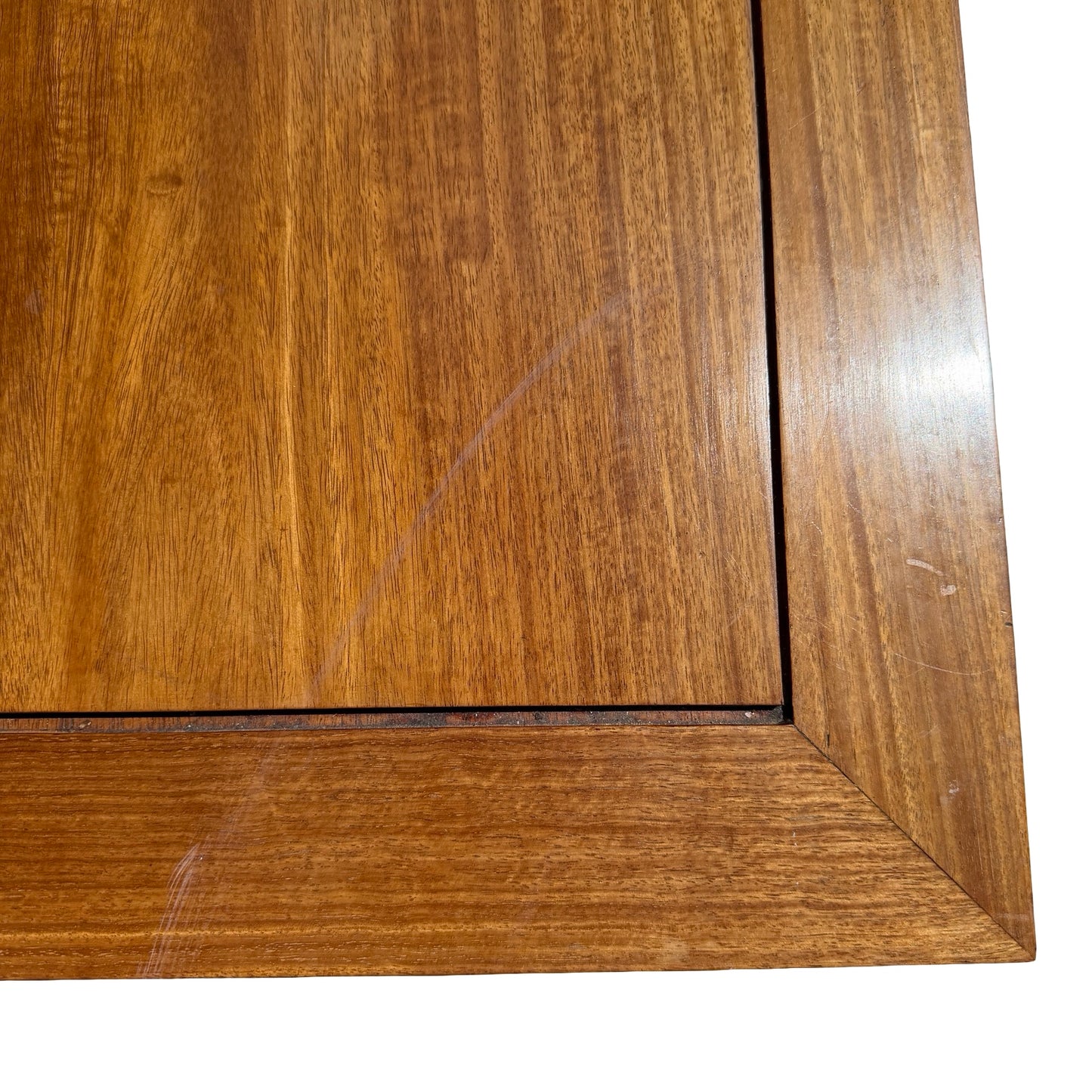 late 20th-century Oriental hardwood media console or low sideboard