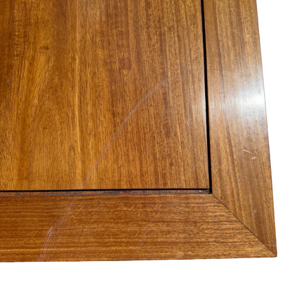 late 20th-century Oriental hardwood media console or low sideboard