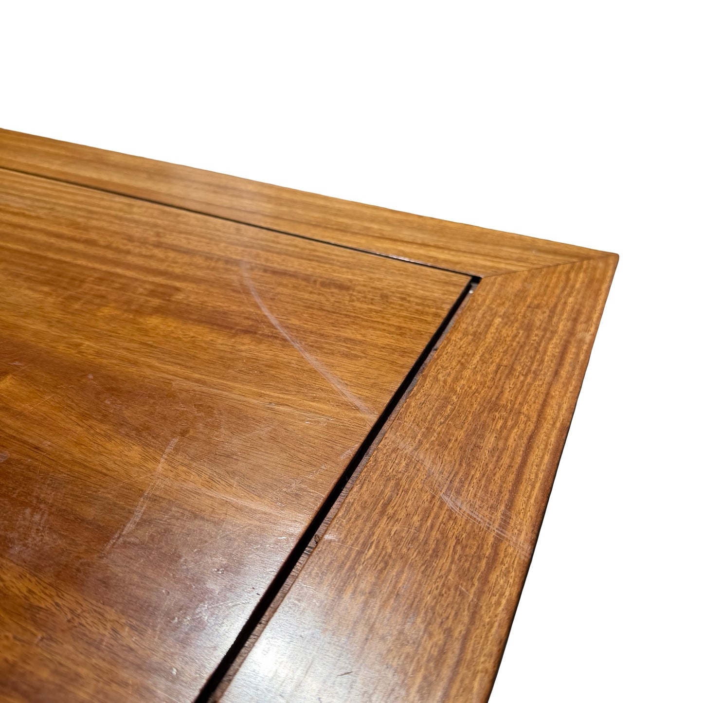 late 20th-century Oriental hardwood media console or low sideboard