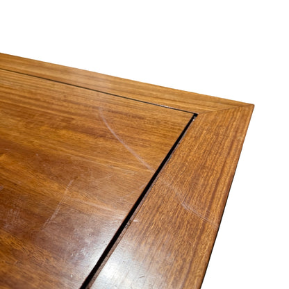 late 20th-century Oriental hardwood media console or low sideboard