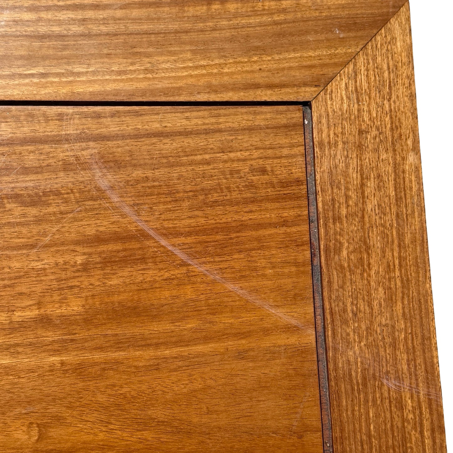 late 20th-century Oriental hardwood media console or low sideboard