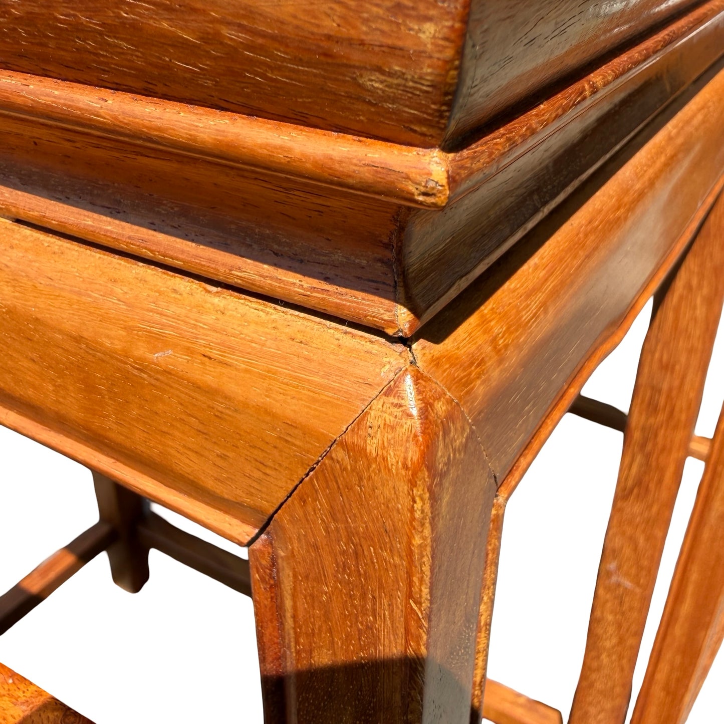 Set of 4 Oriental Hardwood Nesting Tables - Ming Style Nest of Tables