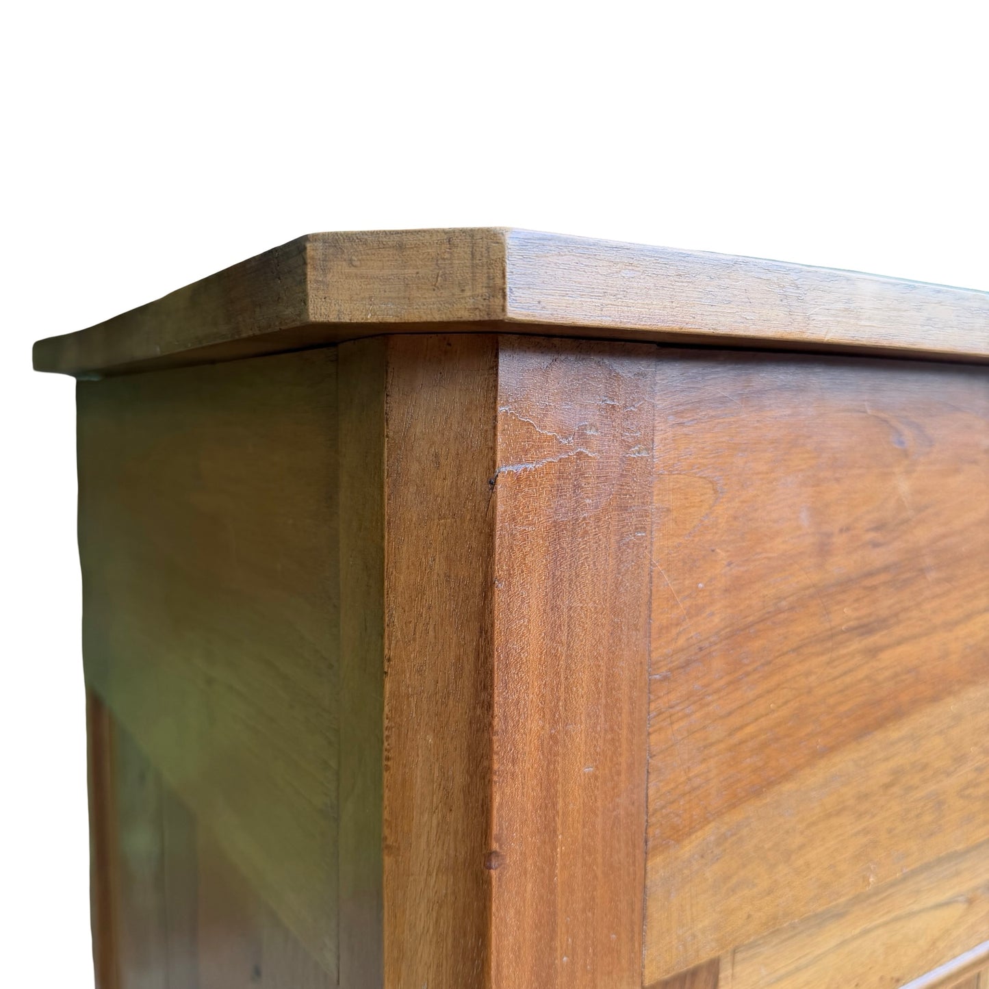 Antique French Fruitwood Cupboard - Rustic Farmhouse Linen / larder Cupboard