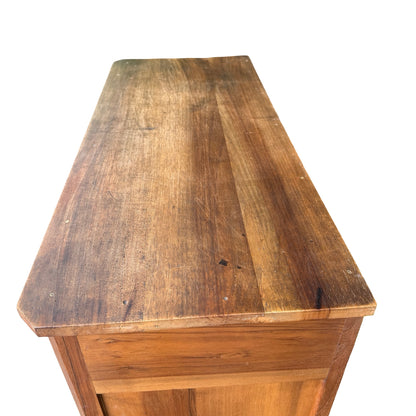 Antique French Fruitwood Cupboard - Rustic Farmhouse Linen / larder Cupboard