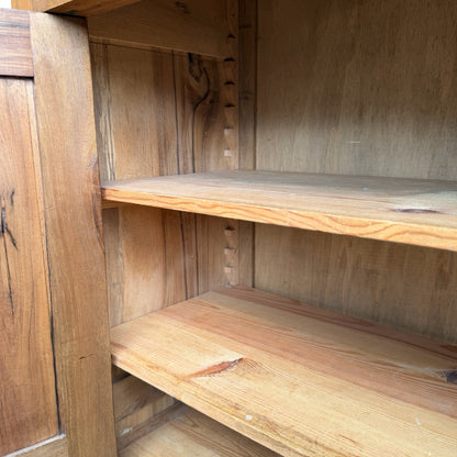 Antique French Fruitwood Cupboard - Rustic Farmhouse Linen / larder Cupboard