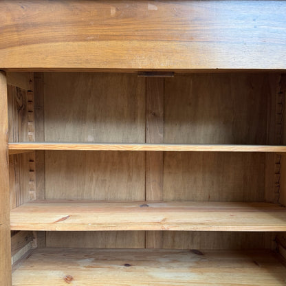 Antique French Fruitwood Cupboard - Rustic Farmhouse Linen / larder Cupboard