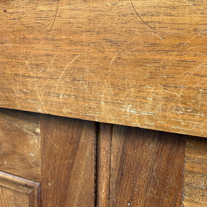Antique French Fruitwood Cupboard - Rustic Farmhouse Linen / larder Cupboard