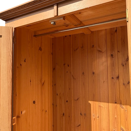 Large Quadruple Solid Pine Wardrobe - 4 Door 6 Drawer Farmhouse Armoire