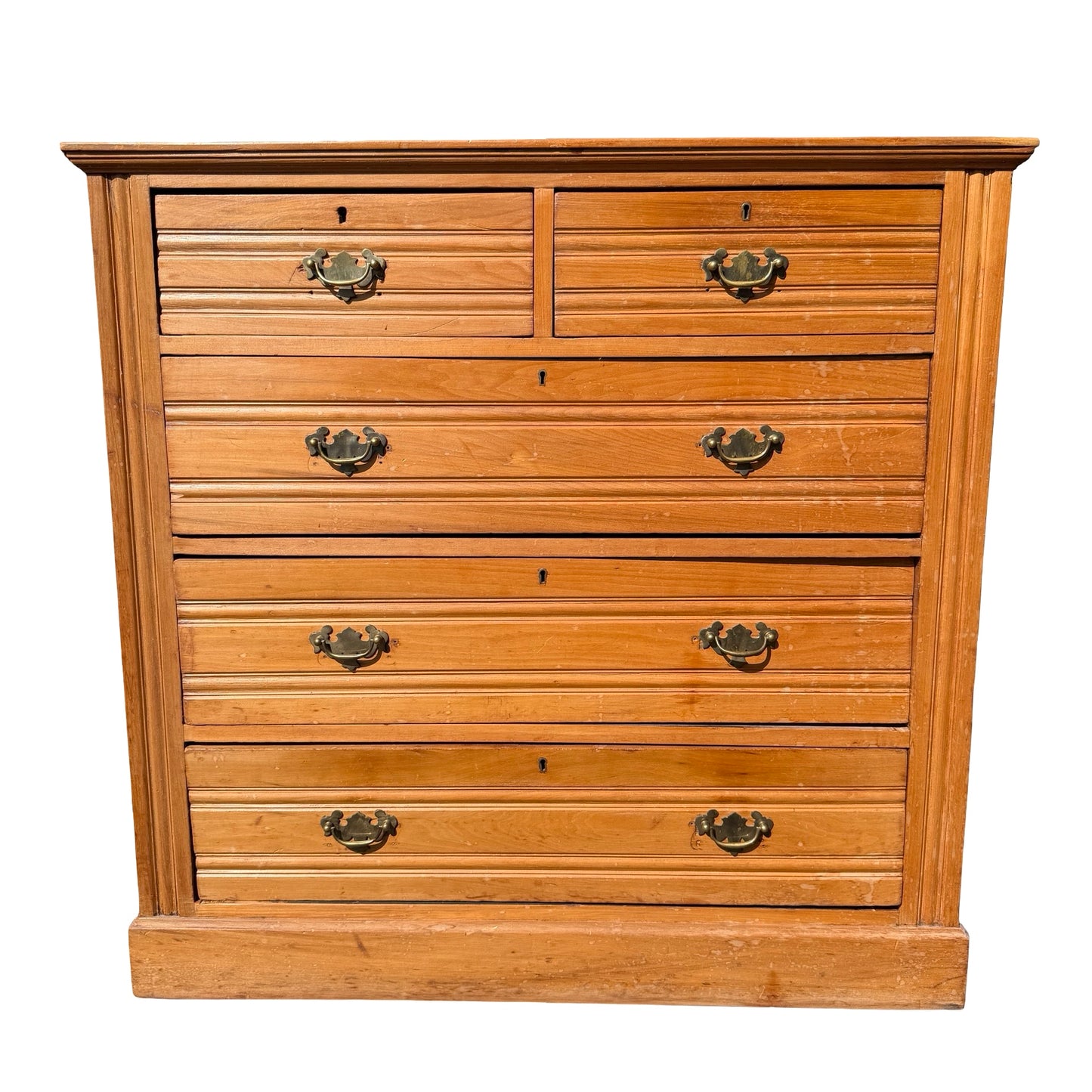 Antique Edwardian Chest of Drawers - 2 Over 3 Project Piece