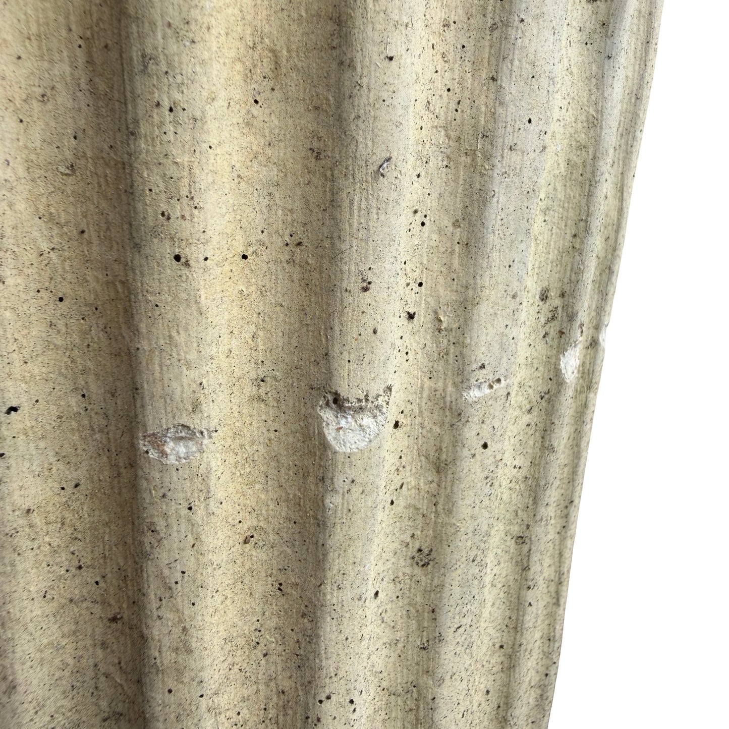 Vintage Stone Garden Sundial - Fluted Column Pedestal & Dial 90cm