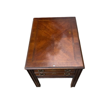 Lane Furniture Oak Chippendale Style Side Table - Single Drawer 69cm