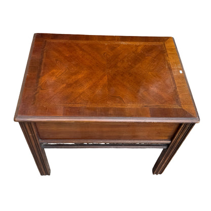 Lane Furniture Oak Chippendale Style Side Table - Single Drawer 69cm