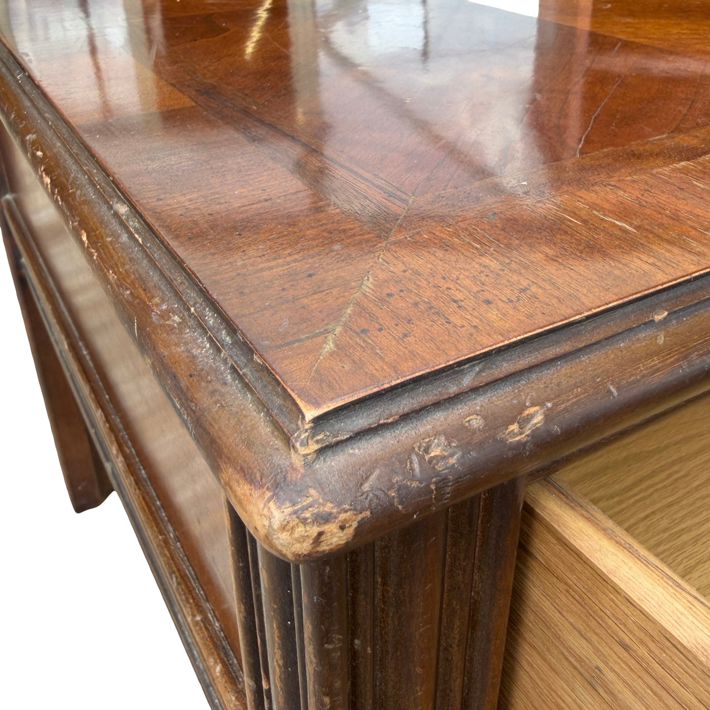 Lane Furniture Oak Chippendale Style Side Table - Single Drawer 69cm