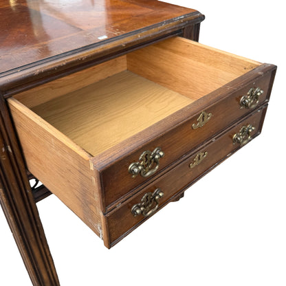 Lane Furniture Oak Chippendale Style Side Table - Single Drawer 69cm
