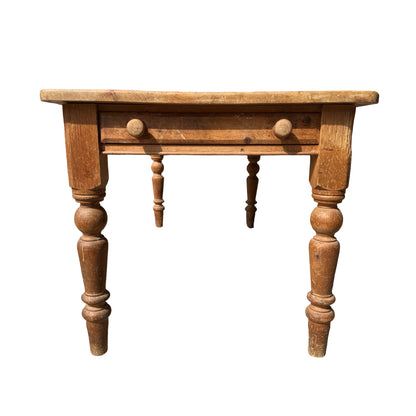 Vintage Farmhouse Pine Dining Table - Single End Drawer 183cm