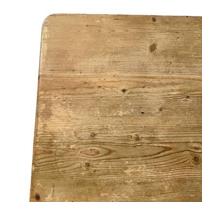 Vintage Farmhouse Pine Dining Table - Single End Drawer 183cm