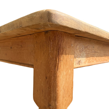 Vintage Farmhouse Pine Dining Table - Single End Drawer 183cm