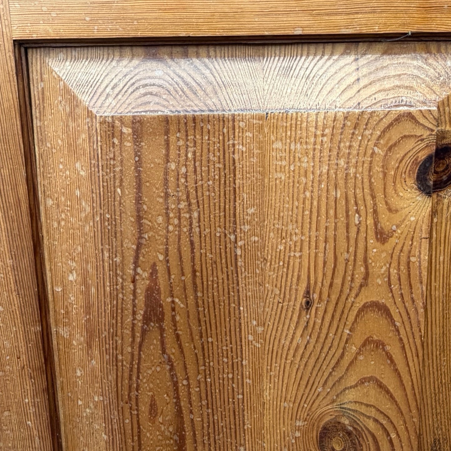 Large Vintage Large Pine Kitchen Farmhouse Dresser - Two Piece Cabinet