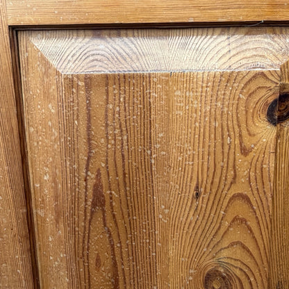 Large Vintage Large Pine Kitchen Farmhouse Dresser - Two Piece Cabinet