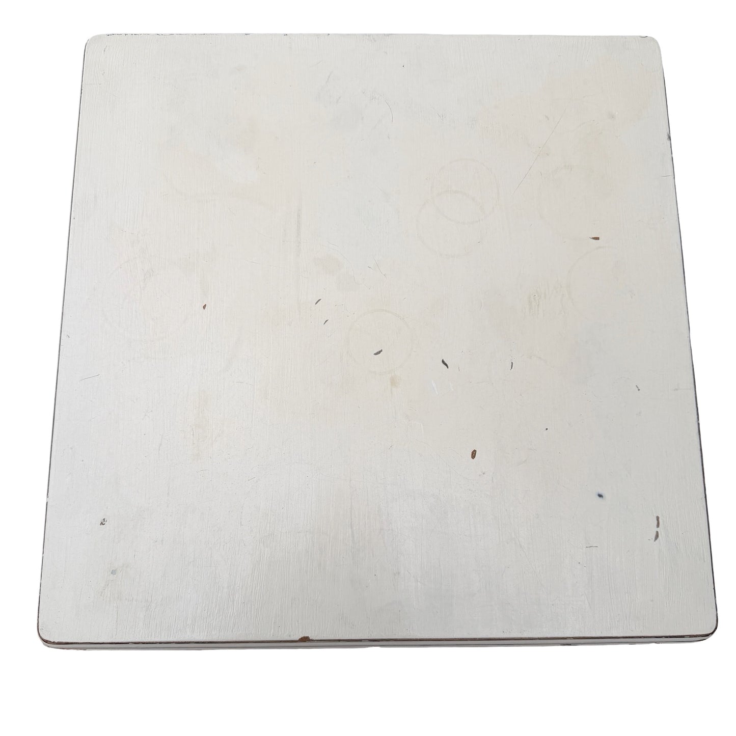 Remploy Distressed White Painted Two Tier Side Table - Coffee Table