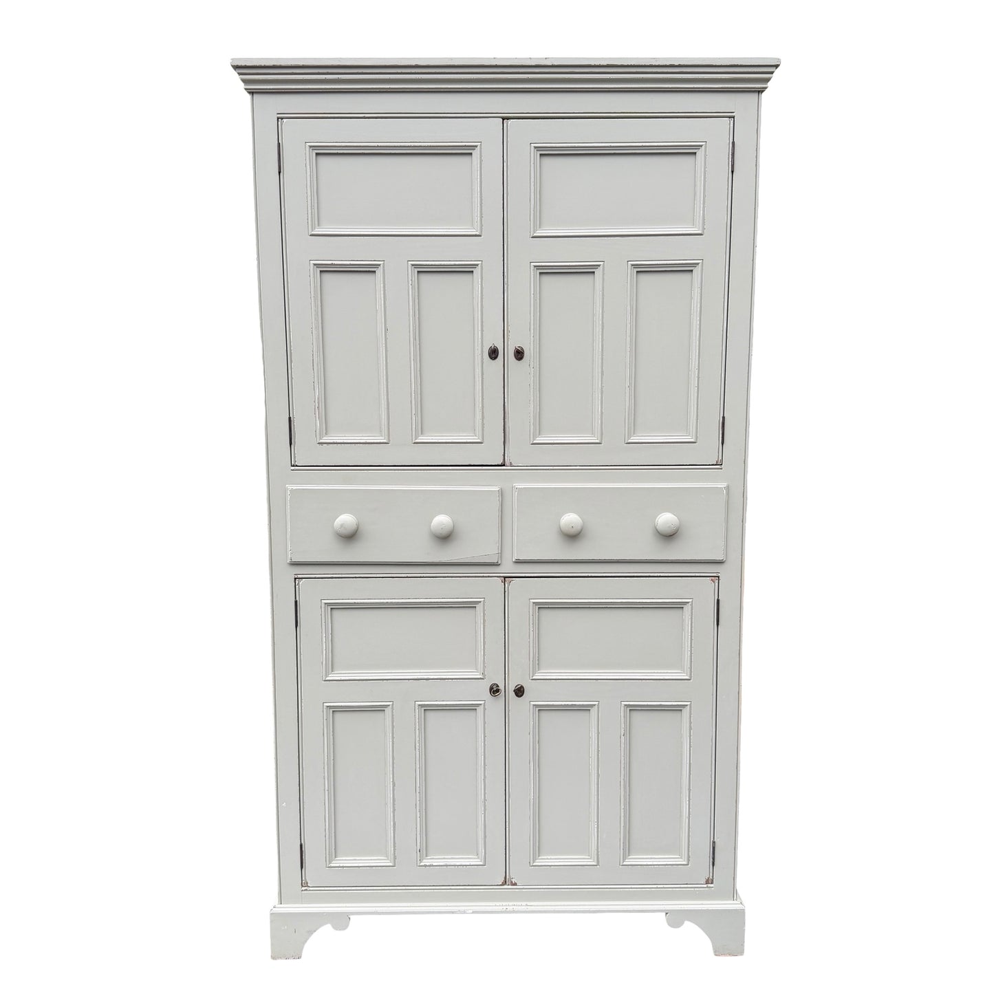 Grey Contemporary Painted Linen Cupboard Housekeeper's Pantry