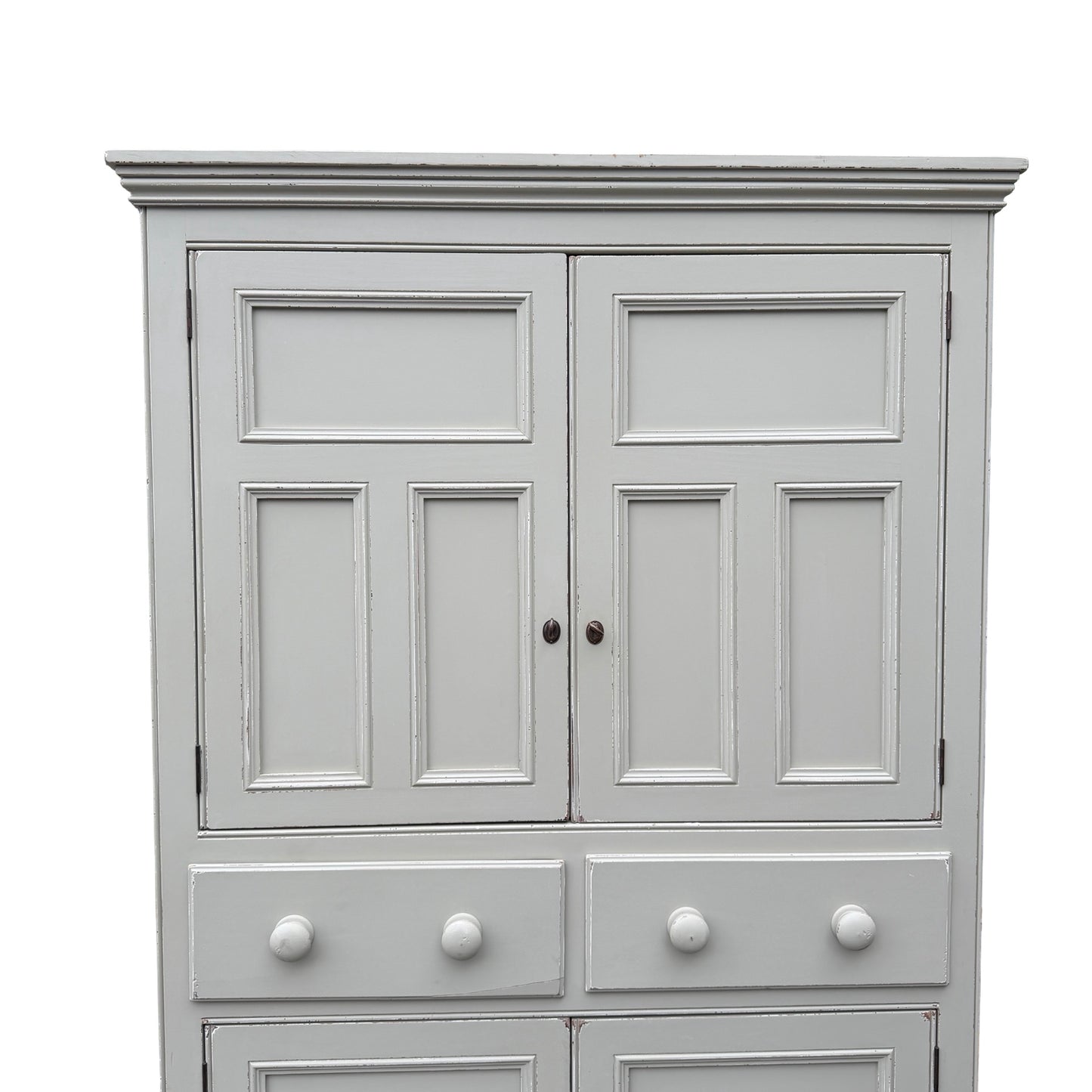 Grey Contemporary Painted Linen Cupboard Housekeeper's Pantry