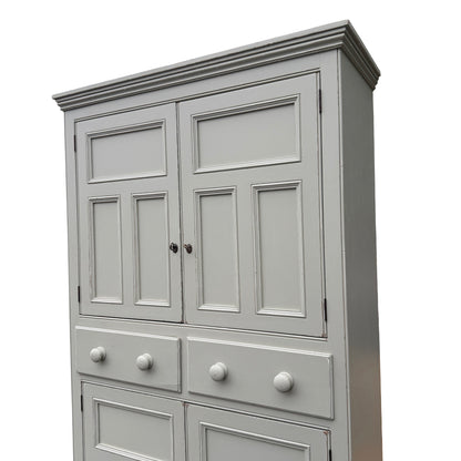 Grey Contemporary Painted Linen Cupboard Housekeeper's Pantry