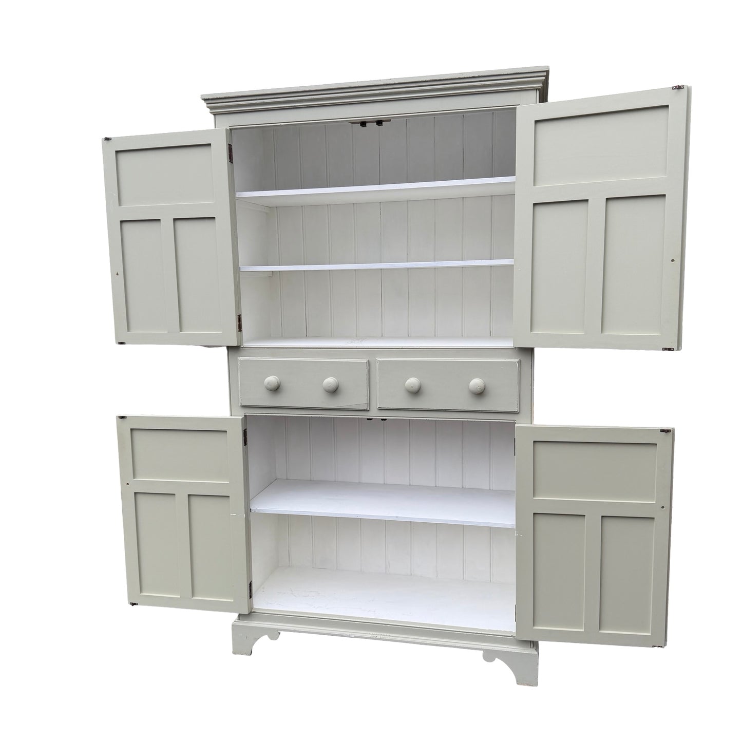 Grey Contemporary Painted Linen Cupboard Housekeeper's Pantry