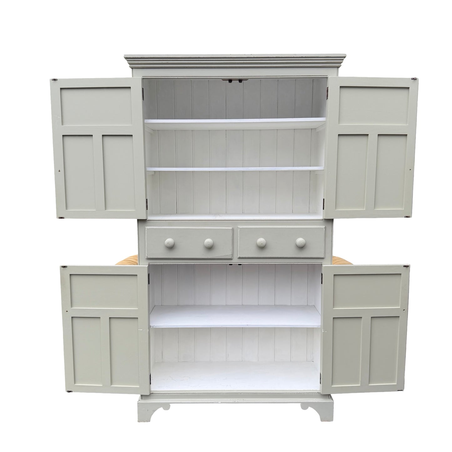 Grey Contemporary Painted Linen Cupboard Housekeeper's Pantry