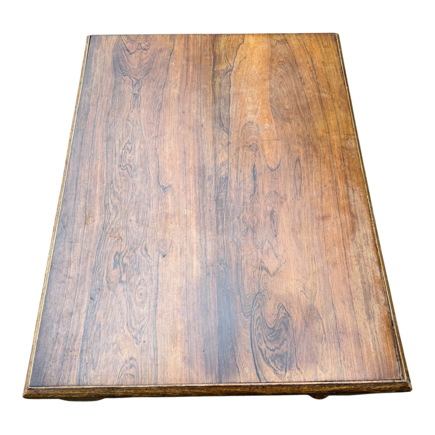 Vintage Solid Oak Coffee Table on Cabriole Legs – Queen Anne Style
