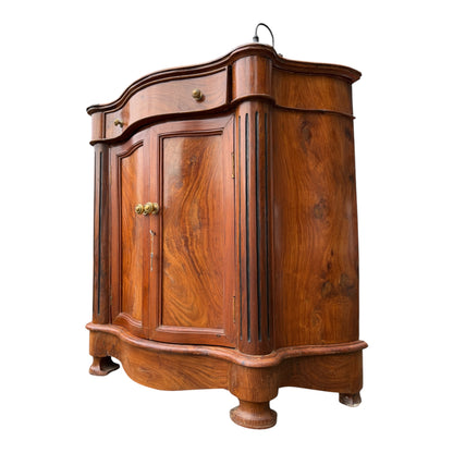 Large Solid Indian Hardwood Cabinet – Tall Sheesham Sideboard Hall Storage Cupboard