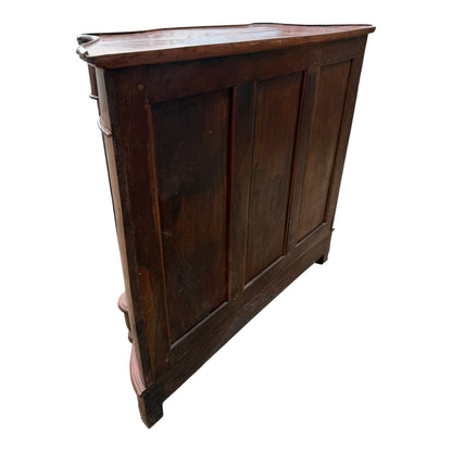 Large Solid Indian Hardwood Cabinet – Tall Sheesham Sideboard Hall Storage Cupboard