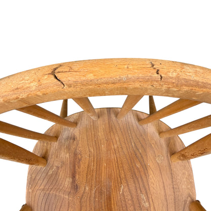 Ercol Windsor Armchair – Mid Century Elm & Beech Seat Stick Back Chair