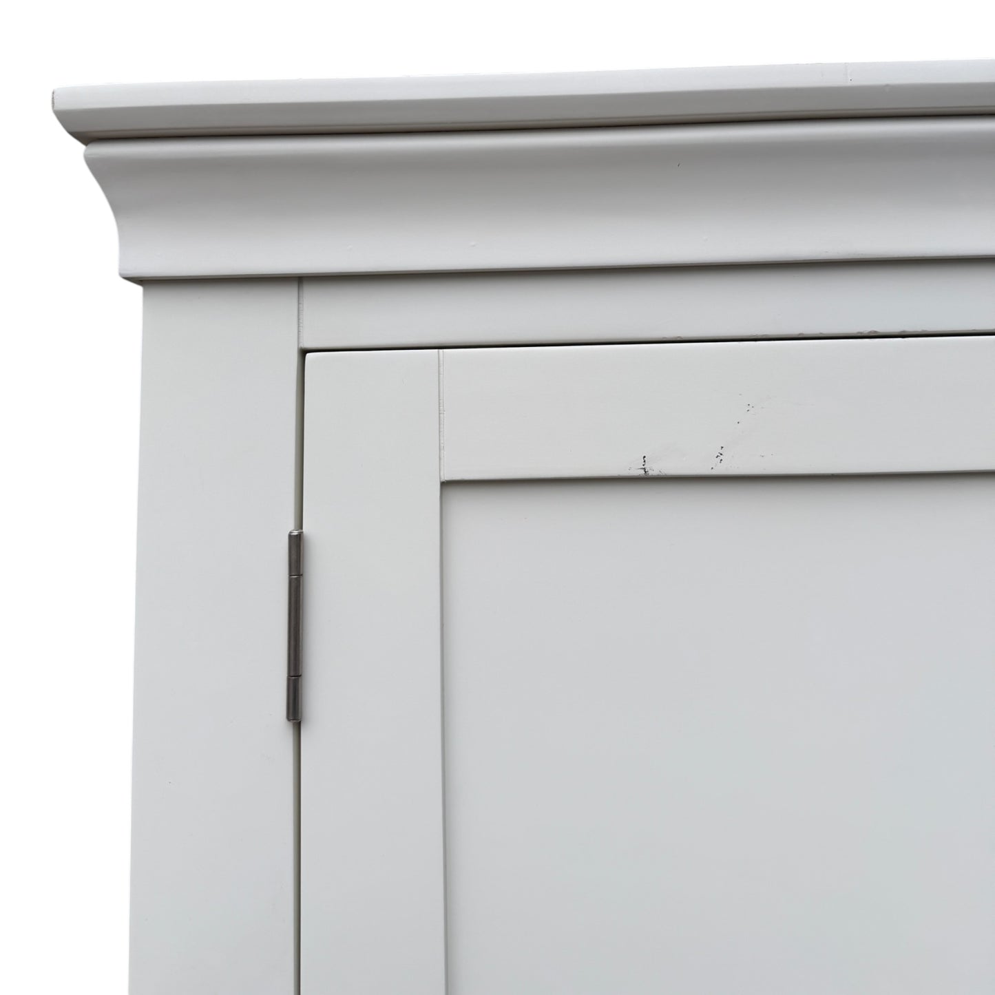 Modern White Painted Wardrobe – Double Door with Hanging Rail & Drawer (Copy)