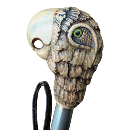 Decorative Owl Shoe Horn – Carved Bamboo Effect Shaft with Resin Handle