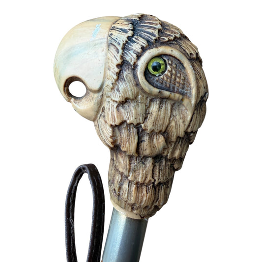 Decorative Owl Shoe Horn – Carved Bamboo Effect Shaft with Resin Handle