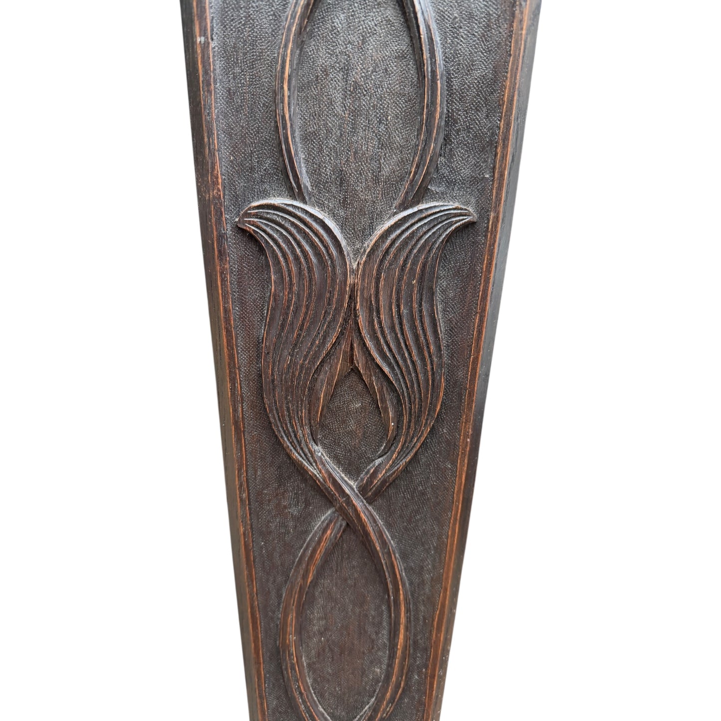 Traditional Wooden Spinner’s Chair – Carved Back & Decorative Seat