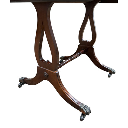 Reproduction Regency Style Pembroke Coffee Table – Drop Leaf Side Table with Drawer