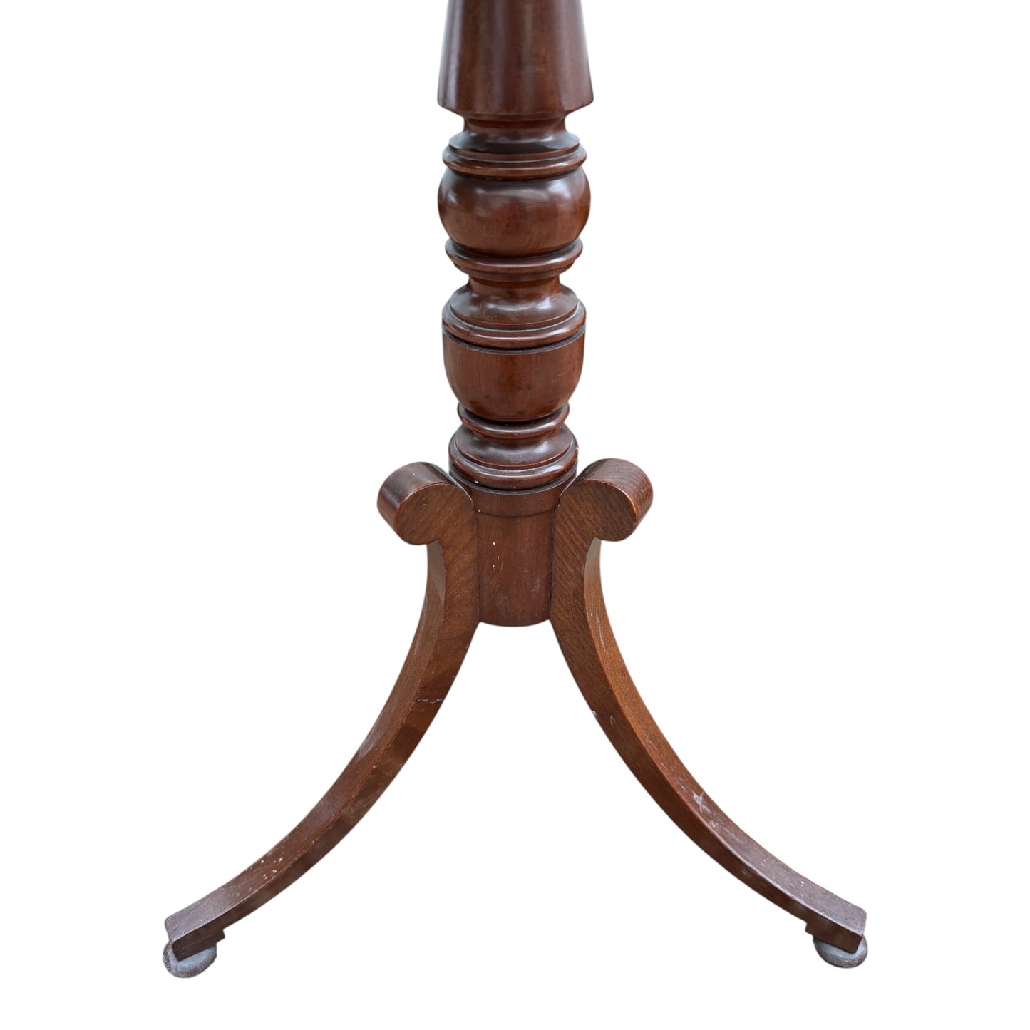 Vintage Mahogany Occasional Side Table – Rectangular Top on Tripod Pedestal Base