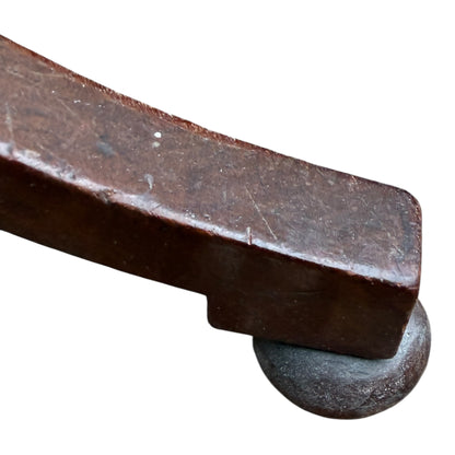 Vintage Mahogany Occasional Side Table – Rectangular Top on Tripod Pedestal Base