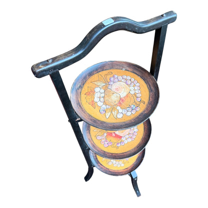Oriental Style Three Tier Display Shelf Stand
