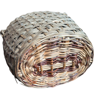Vintage Wicker Covered Demijohn Bottle with Twin Handles