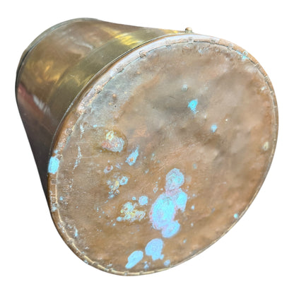 Vintage Small Copper & Brass Milk Churn / Dairy Carrier
