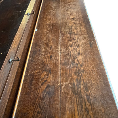 Antique English Oak Welsh Dresser – 20th Century Farmhouse Plate Rack & Sideboard Base