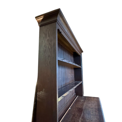 Antique English Oak Welsh Dresser – 20th Century Farmhouse Plate Rack & Sideboard Base